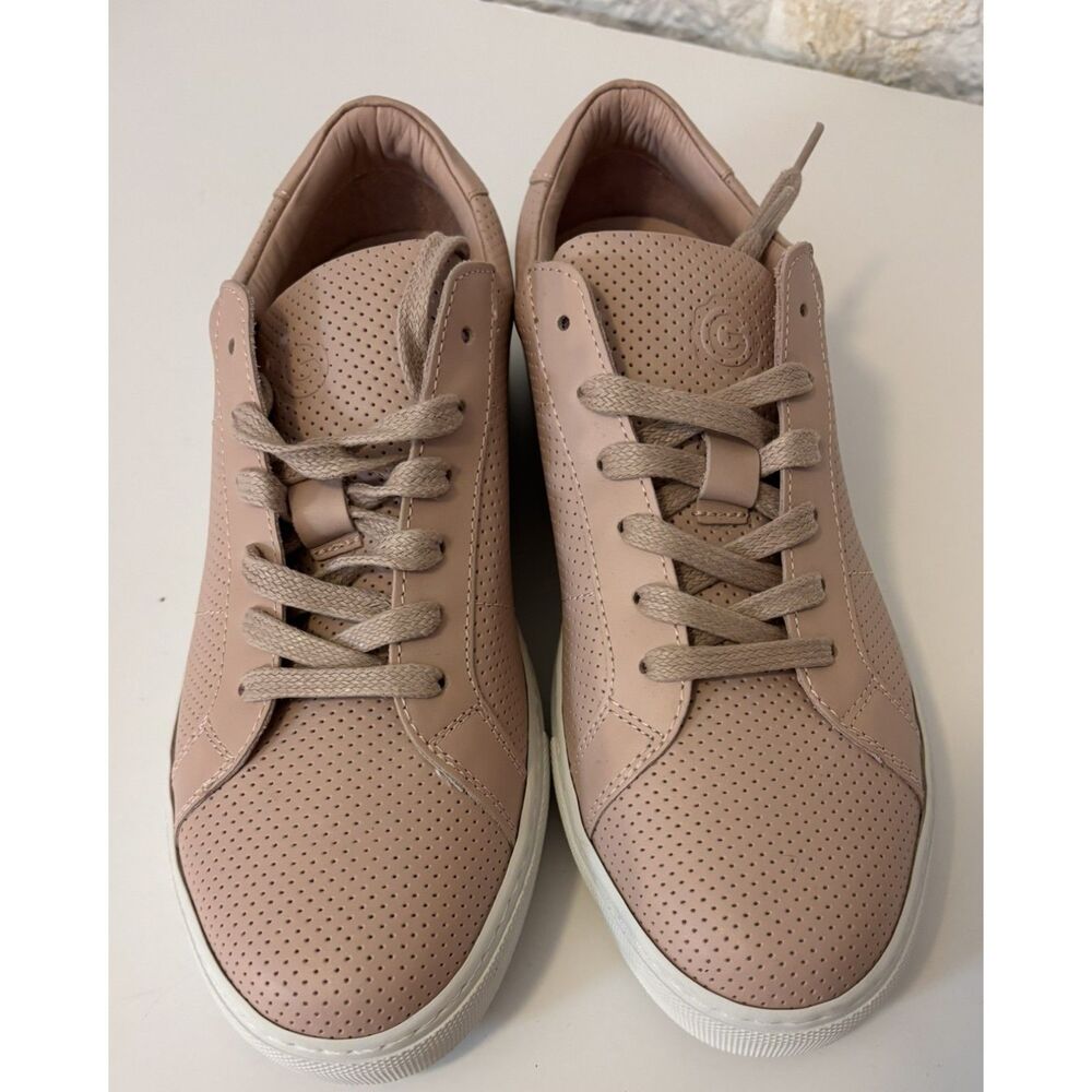 GREATS The Royale Beige Perforated Leather Sneakers Made in Italy Women 8.5 NWOT